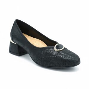 Czarne czółenka Bolejko Luna Black ujęcie 3/4 zewnętrzne