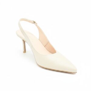 Bolejko Amelie Powder Pink Mid Heel prawy profil pod kątem
